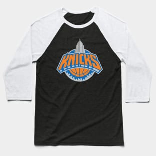 Retro Knicks On The City Baseball T-Shirt
